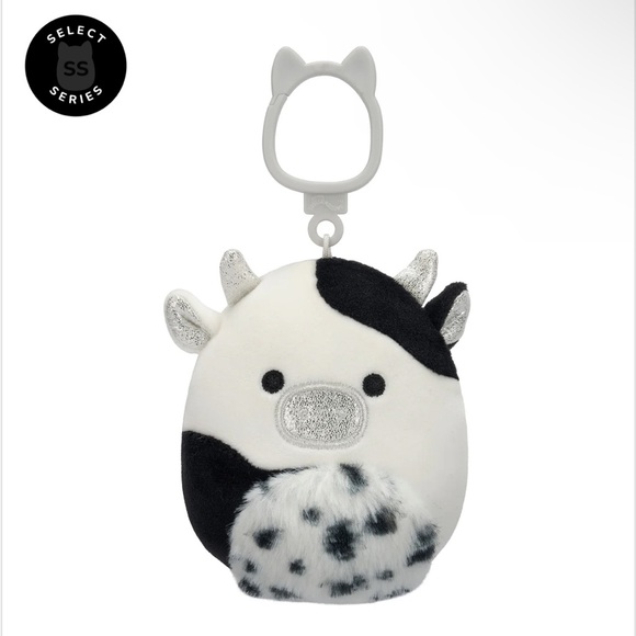 Squishmallows Select Series cow clip bundle NWT - Picture 3 of 7
